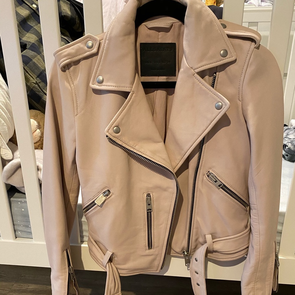 All saints balfern leather jacket